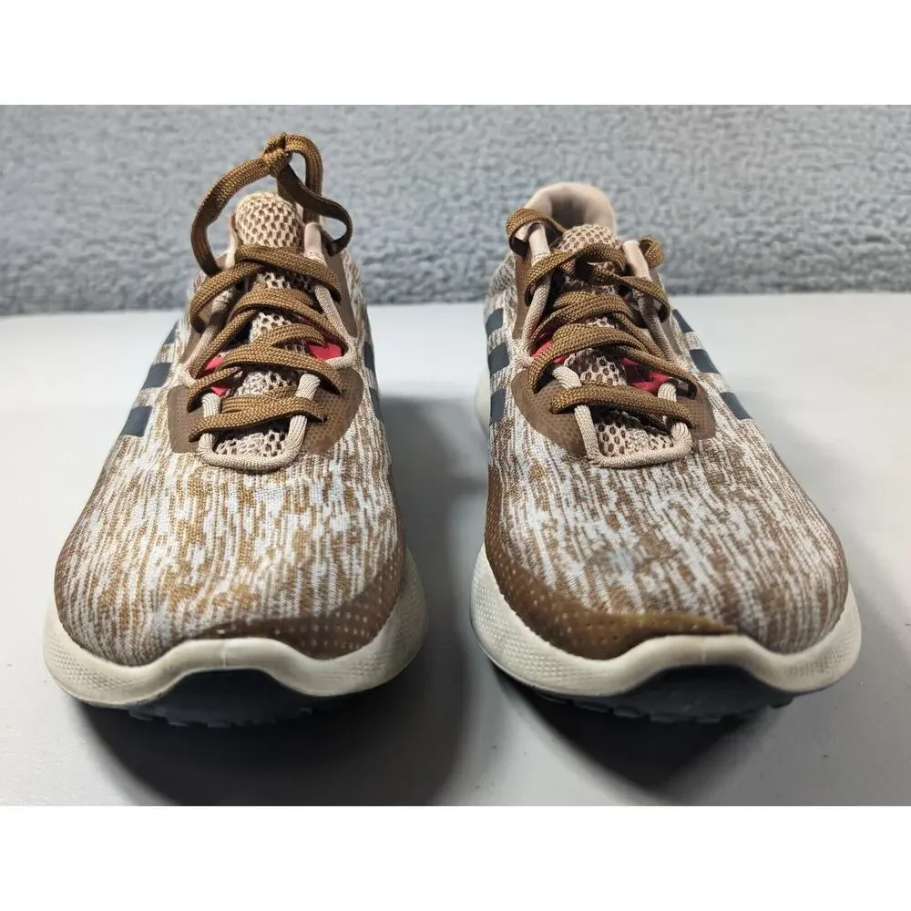 Adidas Shoes Mens Size 8.5 Purebounce+ Raw Desert Brown Tan Sneakers - Picture 4 of 8